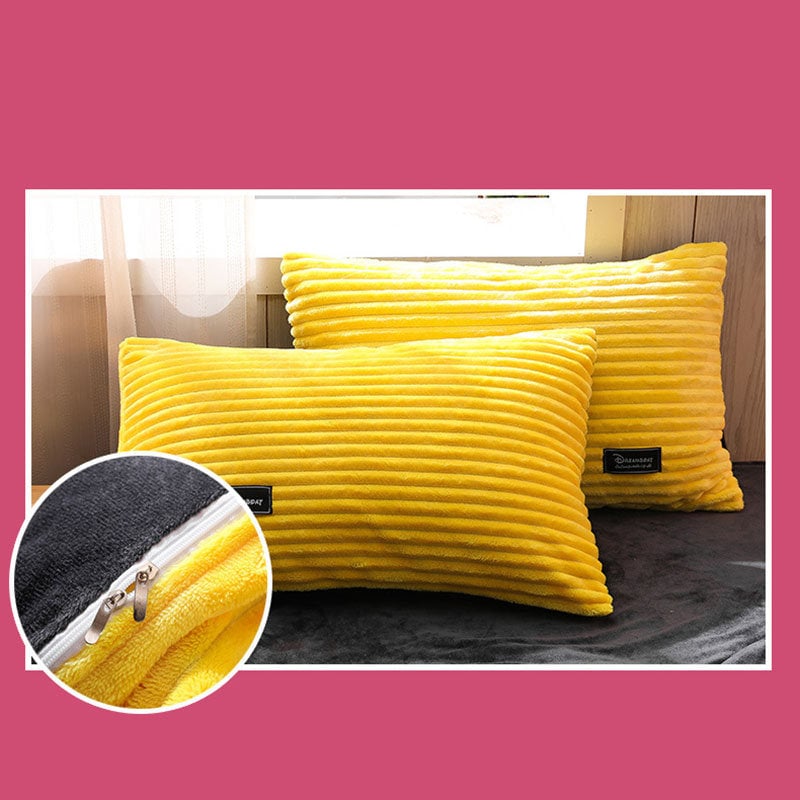 (🔥Big Sale)AB Sided Thicken Corduroy Velvet Winter Bedding Set Full Queen King Size Duvet Cover(Free Shipping)-ABOXUN