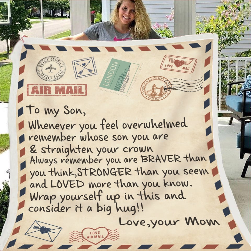 🎁Son's Gift - Warm Gift Blanket (49% OFF TODAY)-ABOXUN
