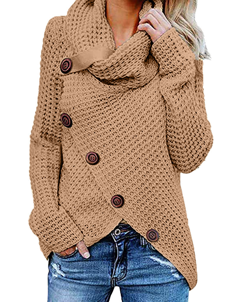 Loose Knit Sweater-ABOXUN