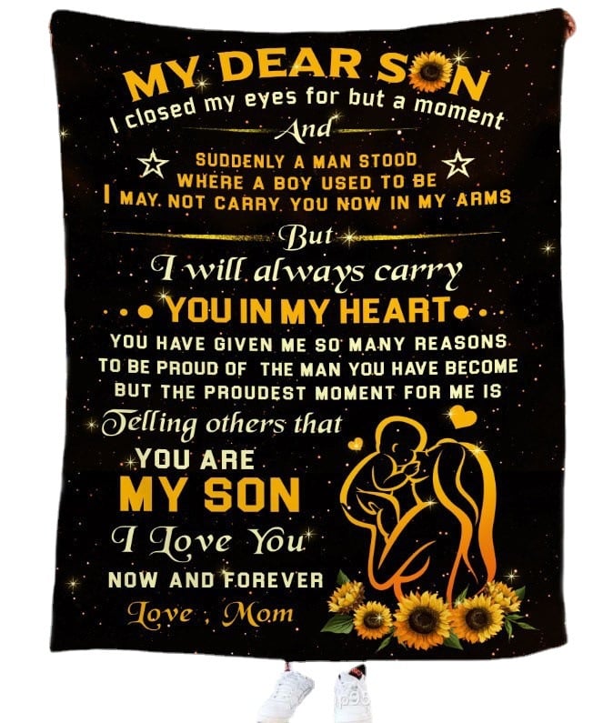 🎁Son's Gift- Warm Gift Blanket (49% OFF TODAY)-ABOXUN