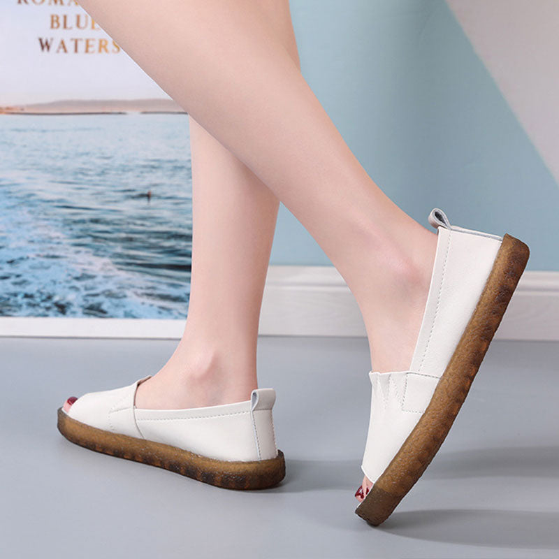 Ladies Summer Fish Mouth Soft Sole Slippers-ABOXUN