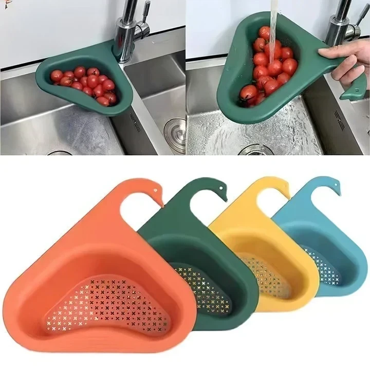 🔥 Kitchen Sink Drain Basket Swan Drain Rack🔥-ABOXUN