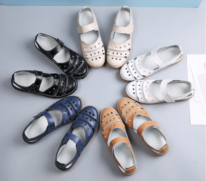 Owlkay - Women's Hollow Hook Flat Sandals-ABOXUN