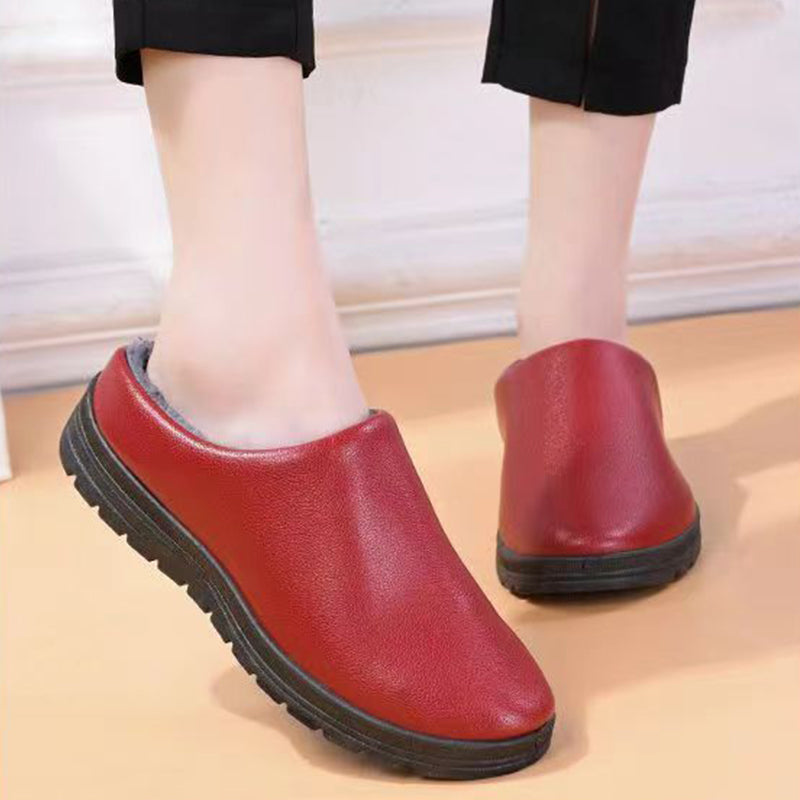 Women's Winter Warm Thick-soled Waterproof Thick-soled Slippers-ABOXUN
