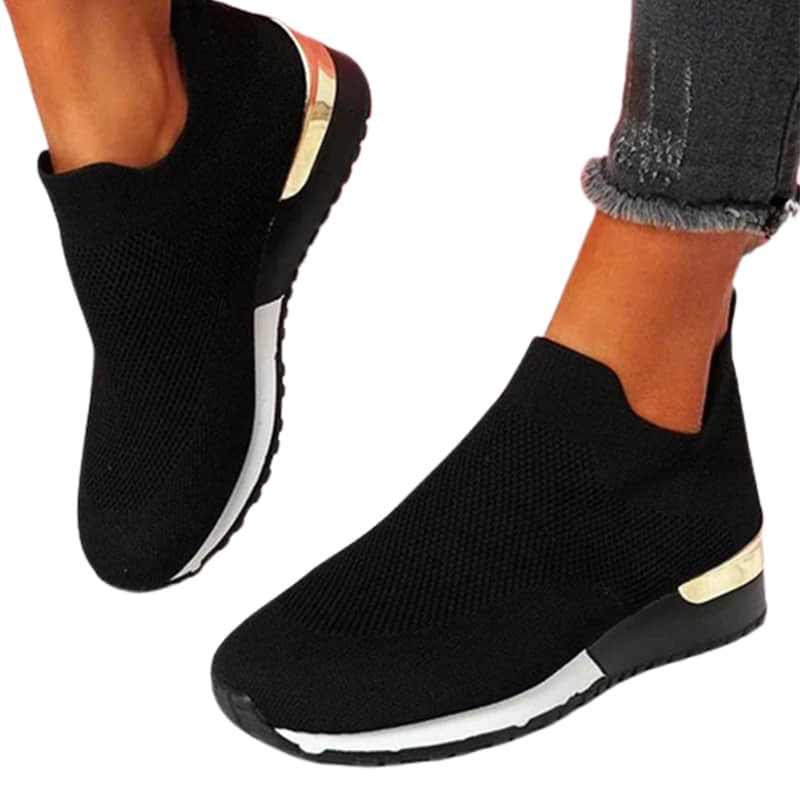 Elastic Slip-on Flat Shoes-ABOXUN