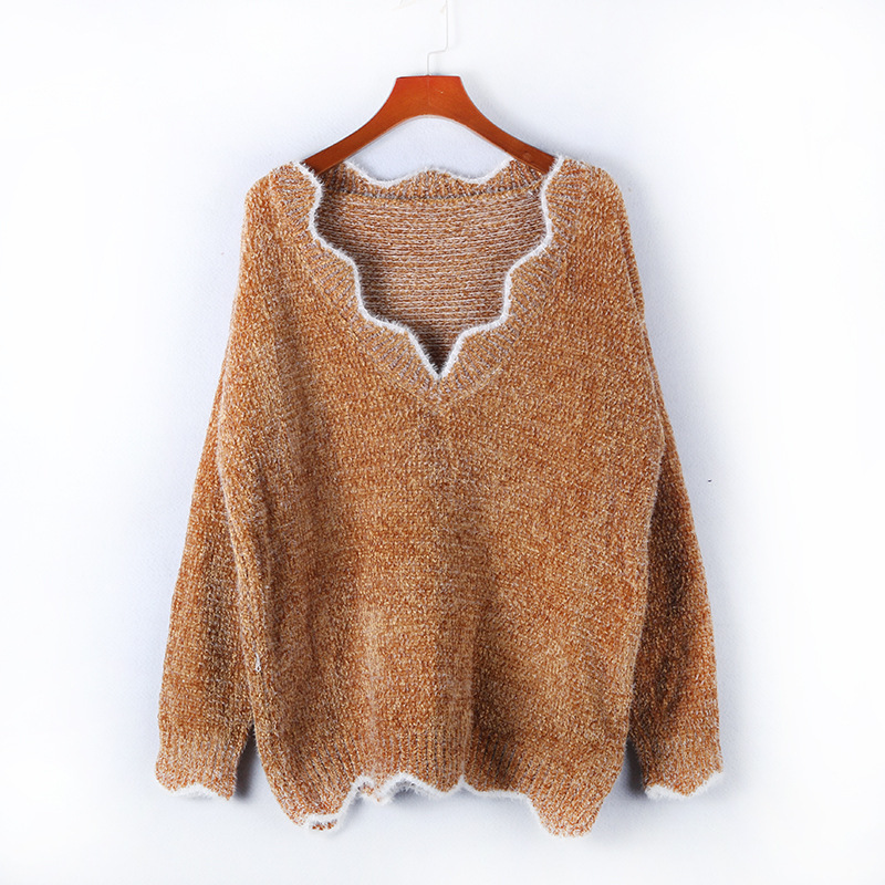 Puls Size Long Sleeve Knitted Sweater-ABOXUN