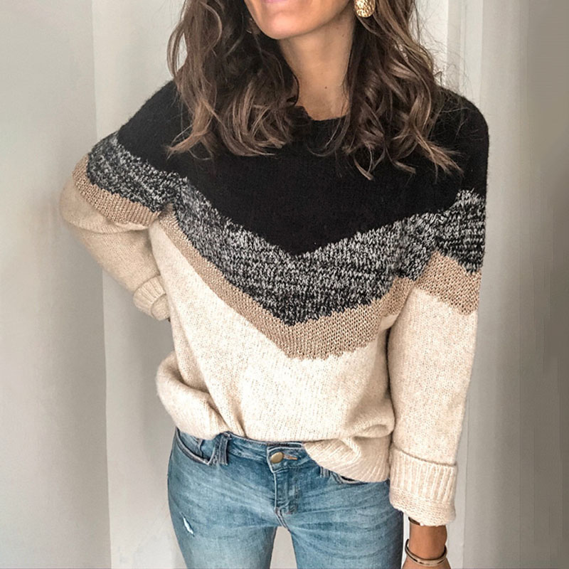 Fashion Casual Color Matching Knitting-ABOXUN