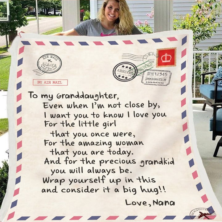 🎁Granddaughter's Gift -Letter Blanket (49% OFF TODAY)-ABOXUN