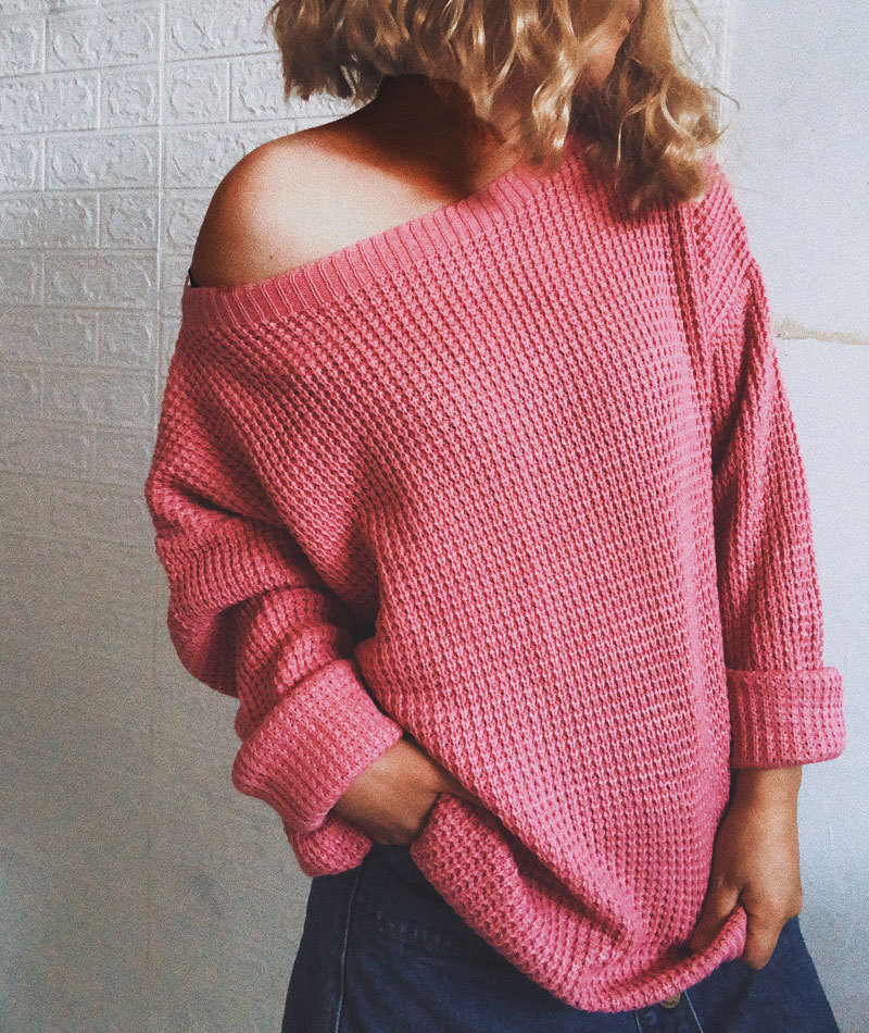 Puls Size Casual Loose Sweater-ABOXUN