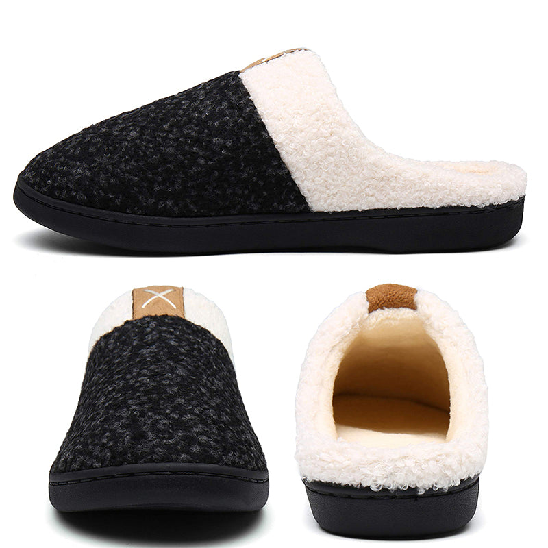 Memory foam slippers for men and women-ABOXUN