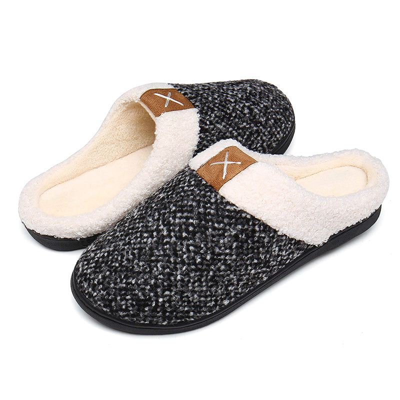 Memory foam slippers for men and women-ABOXUN