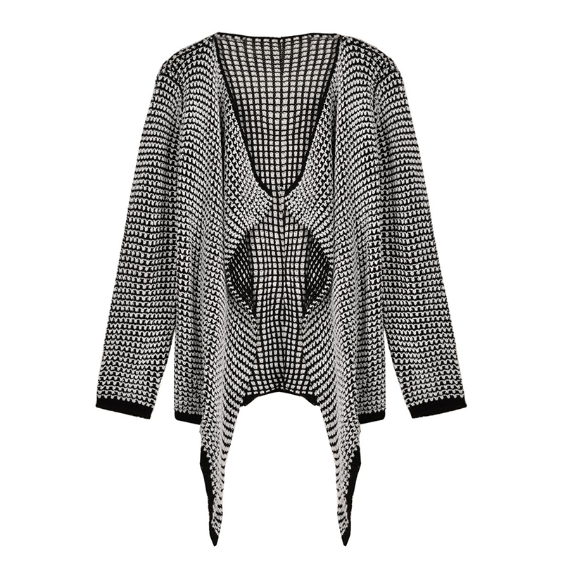 Vintage Loose Casual Irregular Knit Cardigan-ABOXUN