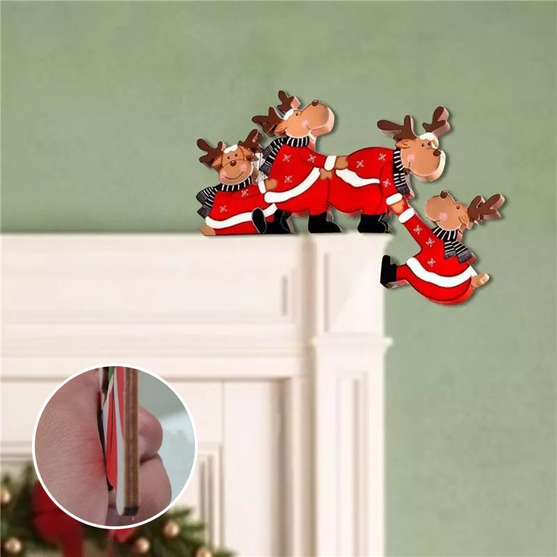 Flash Sale-75% OFF🎅⛄Funny Christmas Door Frame Decorations🦌⛄