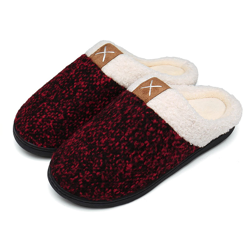 Memory foam slippers for men and women-ABOXUN