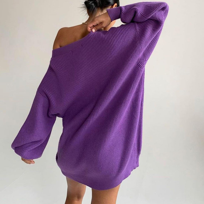 Casual Loose Solid Color Long Sleeve Pearl Button Cardigan-ABOXUN