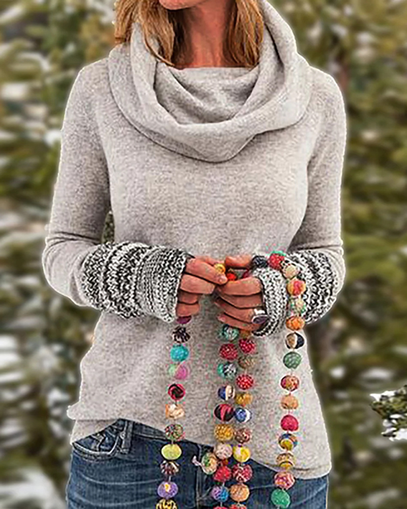 5XL HIGH-NECKED VESTMENTS SWEATERS-ABOXUN