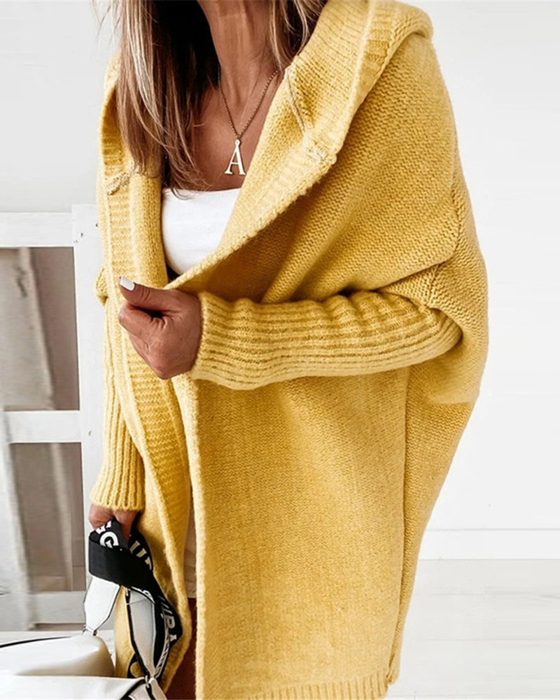 Soft Loose Sweater Coat-ABOXUN