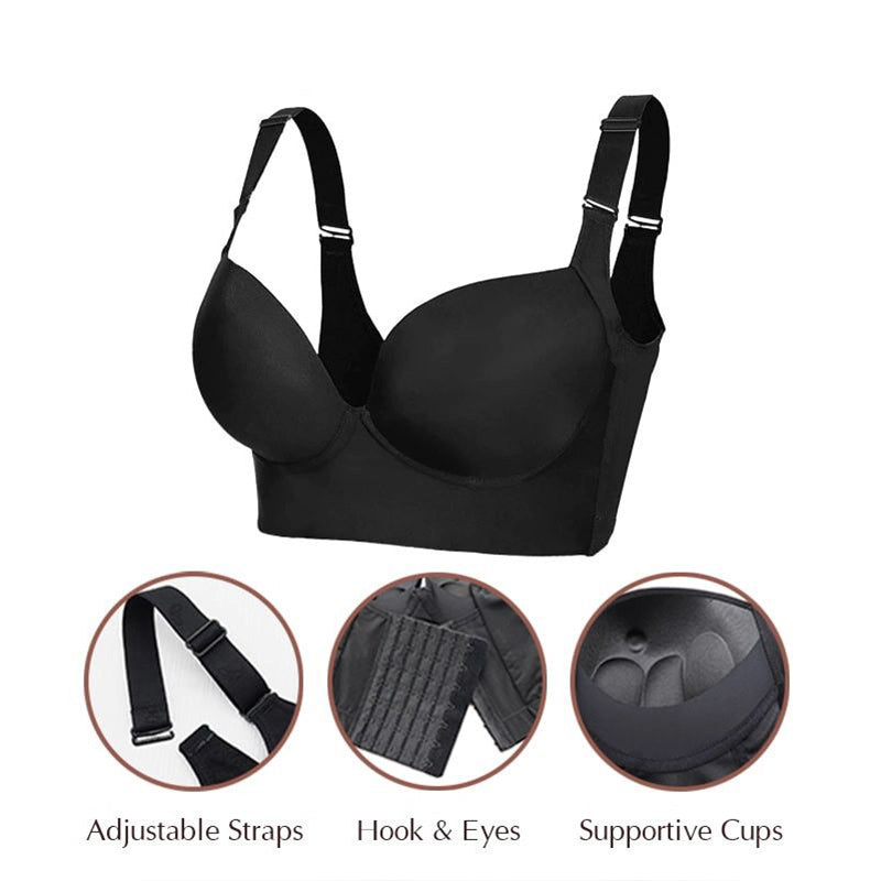 ❤️SUMMER SALE 50% OFF ❤️SEXY DEEP CUP FULL COVERAGE BRA-ABOXUN