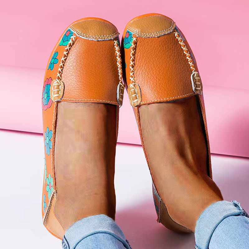 Owlkay Soft Surface Comfortable Casual Flat Shoes-ABOXUN