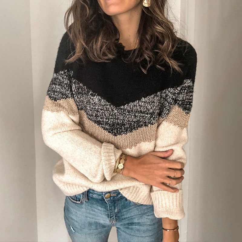 Fashion Casual Color Matching Knitting-ABOXUN