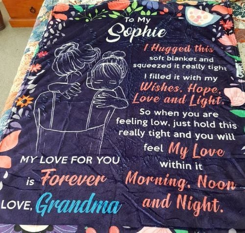 🎁Granddaughter's Gift-Sweet Words Blanket (49% OFF TODAY)-ABOXUN