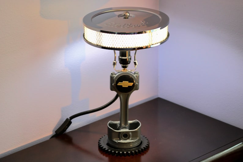 🔧Chevy Piston Lamp - Car Parts Decor | Car Home Lamp | Engine Art