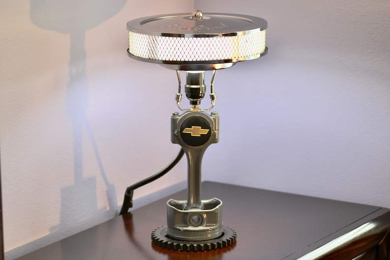 🔧Chevy Piston Lamp - Car Parts Decor | Car Home Lamp | Engine Art