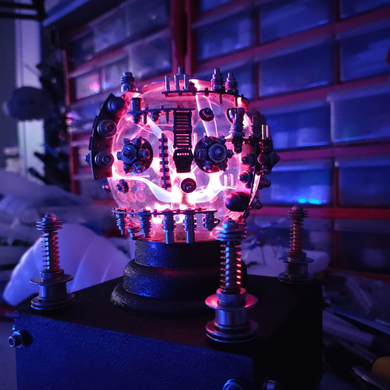 Futuristic plasma ball sci-fi atmosphere light