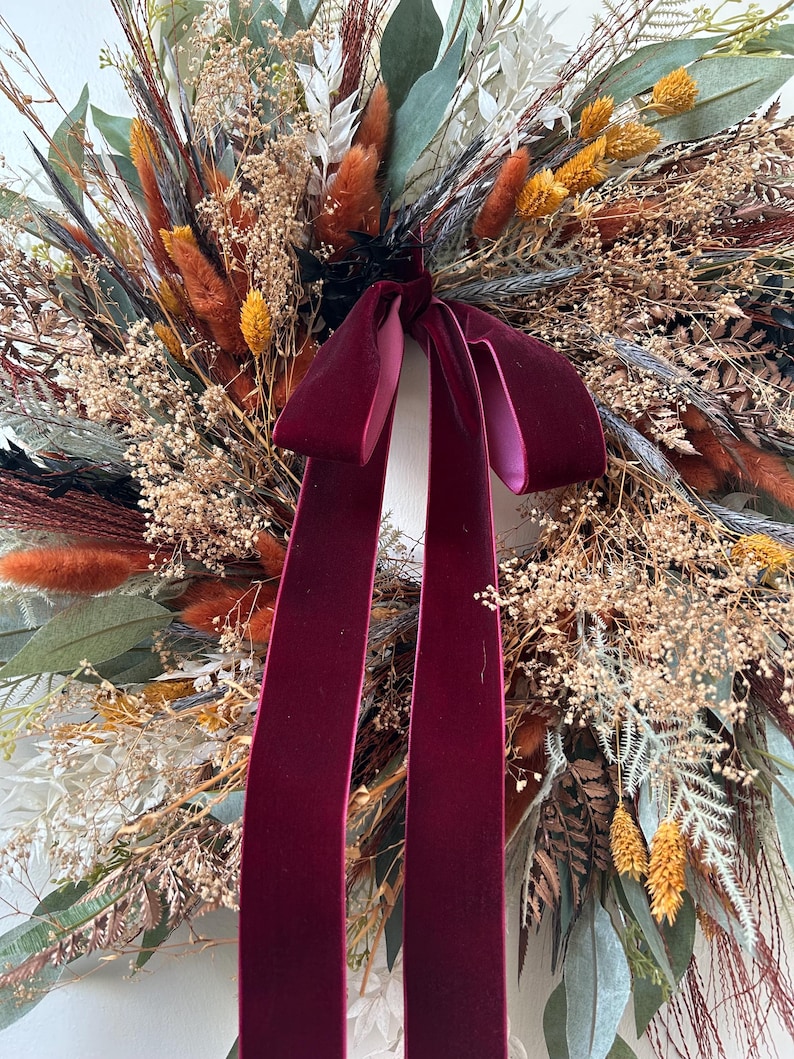 fall wreath, fall decor, thanksgiving wreath, dried wreath, thanksgiving decor