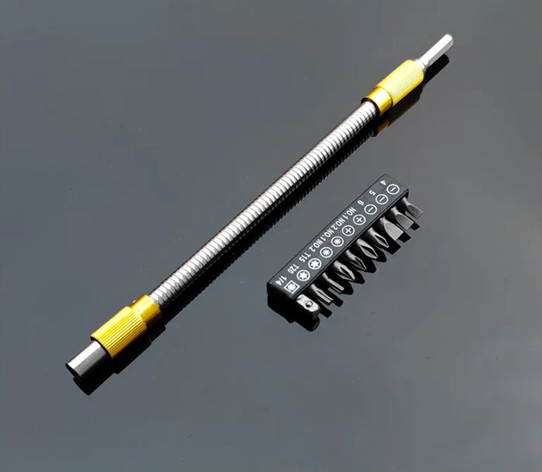 （49% OFF）Hexagonal Shank Metal Flex Universal Extension Bit Holder