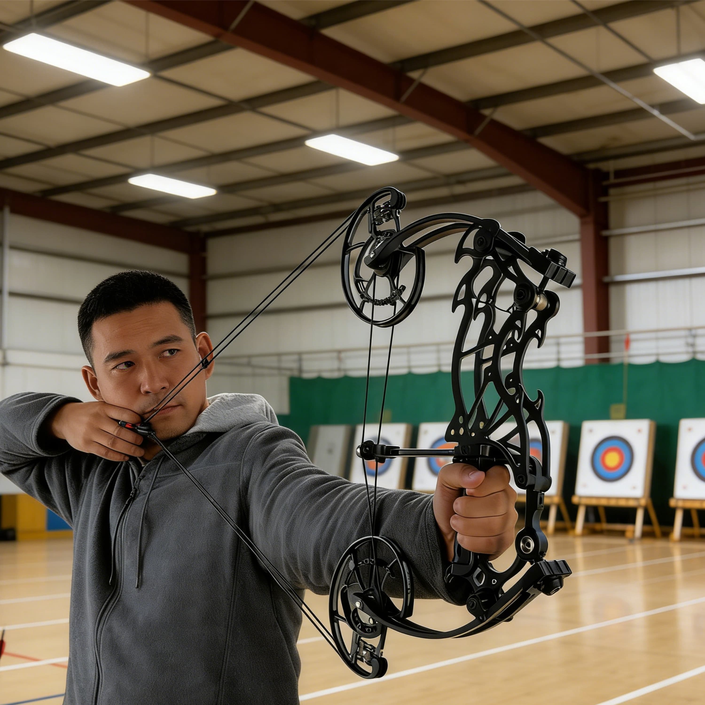 AMEYXGS 30-70lbs Target Compound Bow Kit Shooting Archery