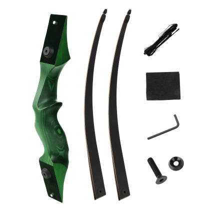 Black Hunter Wooden Longbow 20-60 Lbs Archery Kit