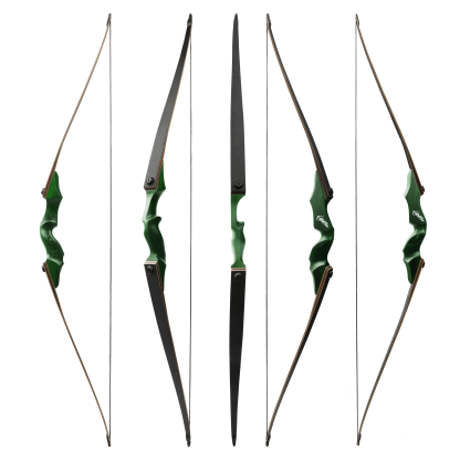 Black Hunter Wooden Longbow 20-60 Lbs Archery Kit