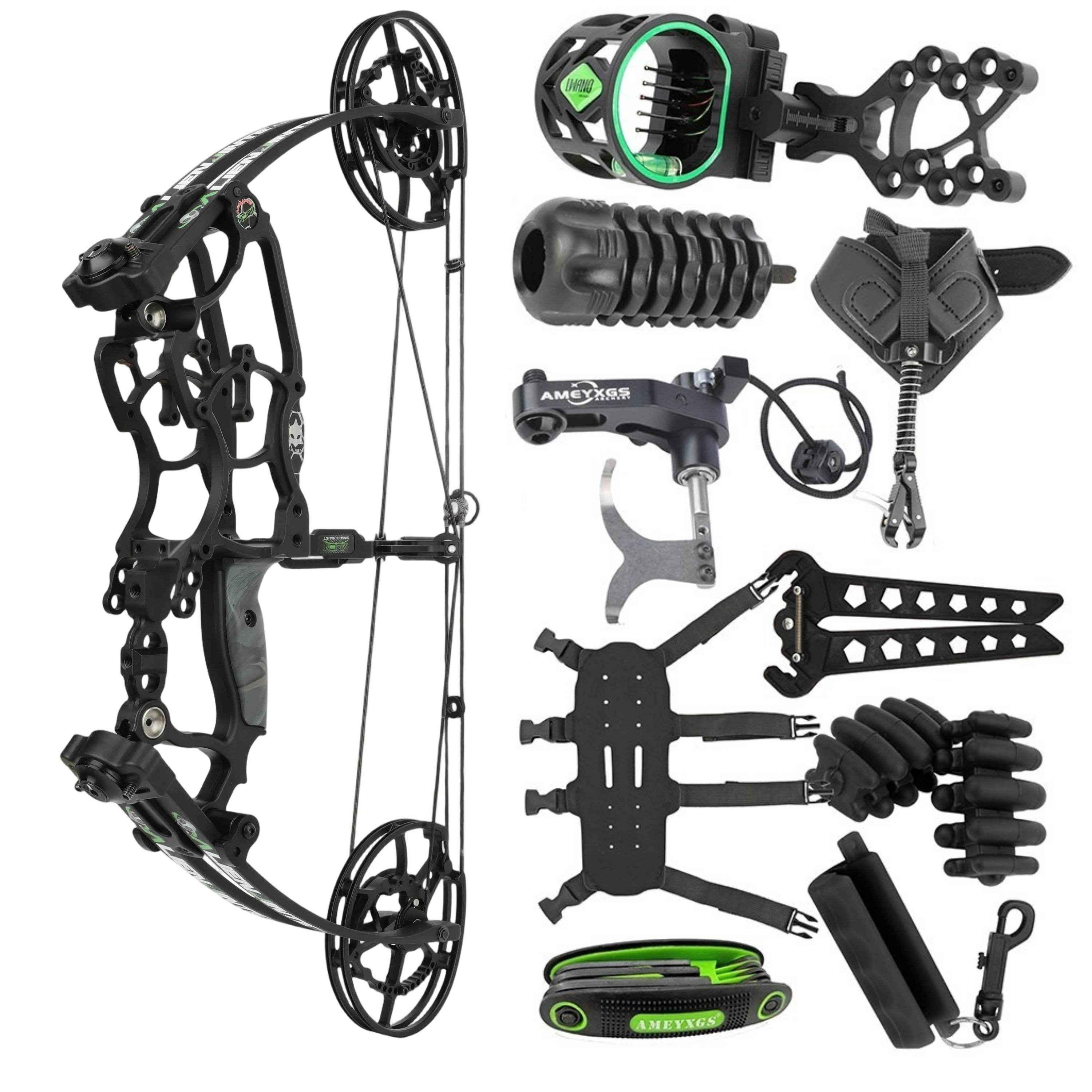 ALIEN Compound Bow Short Axis Archery 50-75lbs – AMEYXGS Archery