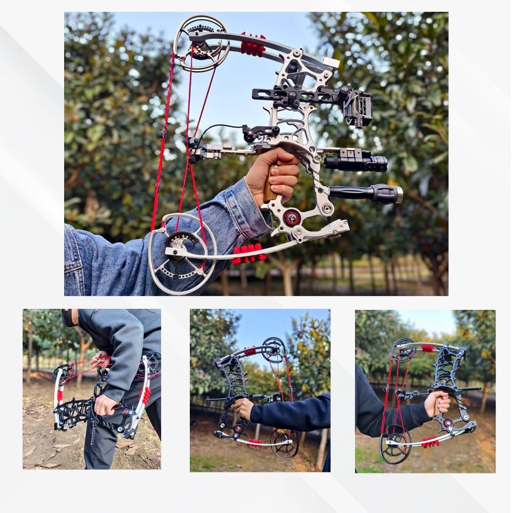 Dual-Purpose Compound Bow Archery Hunting& Catapult Steel Ball