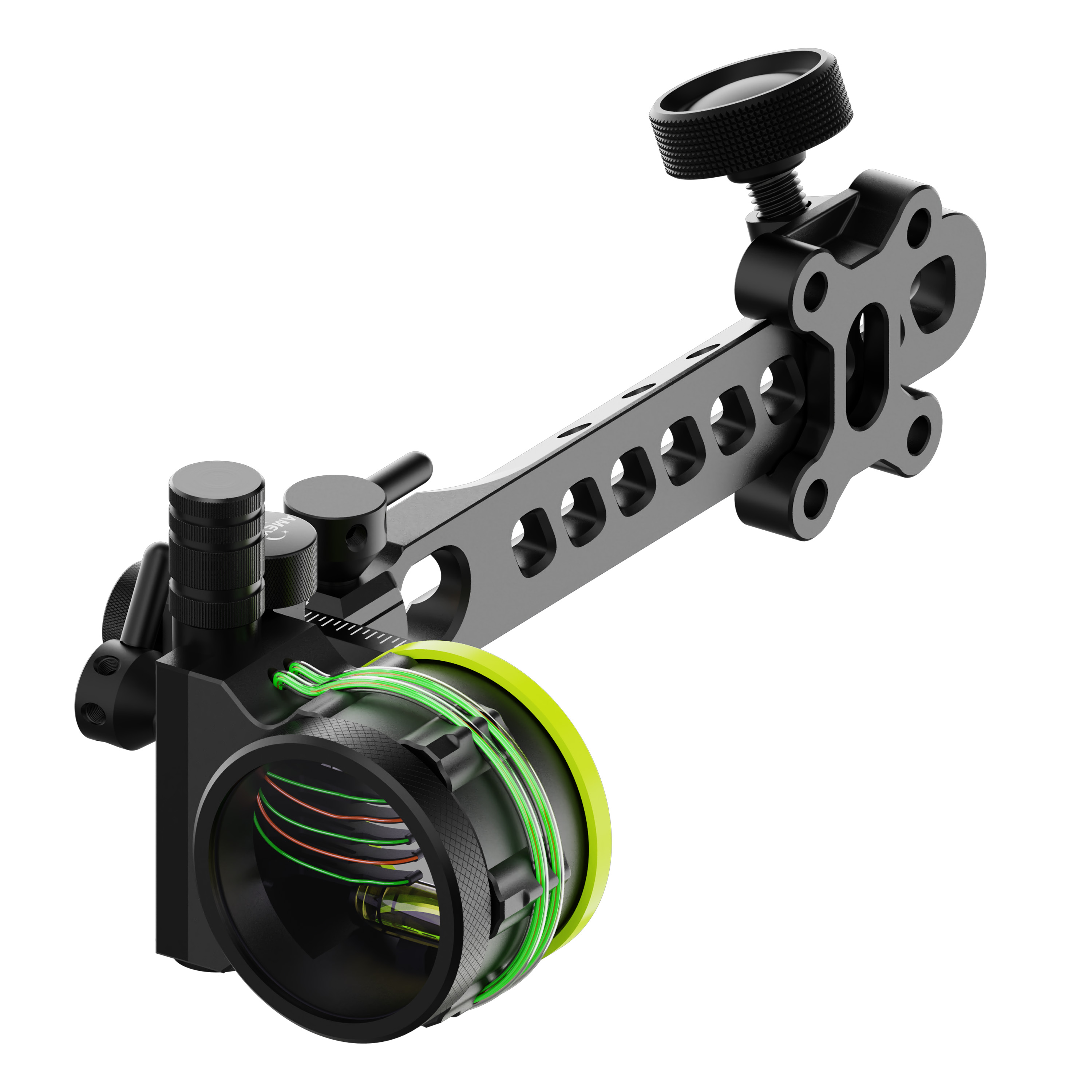 AMEYXGS Micro Adjustable Compound Bow Sight Lens Shooting Target