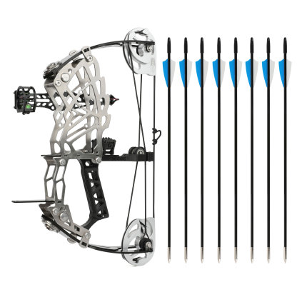 15-32 lbs Adjustable Mini Compound Bow Arrow Set Archery Target Shooting