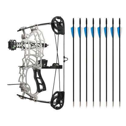 15-32 lbs Adjustable Mini Compound Bow Arrow Set Archery Target Shooting