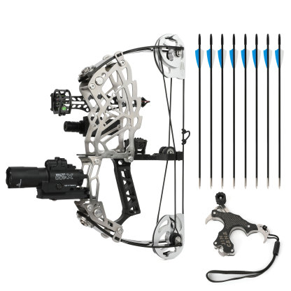 15-32 lbs Adjustable Mini Compound Bow Arrow Set Archery Target Shooting