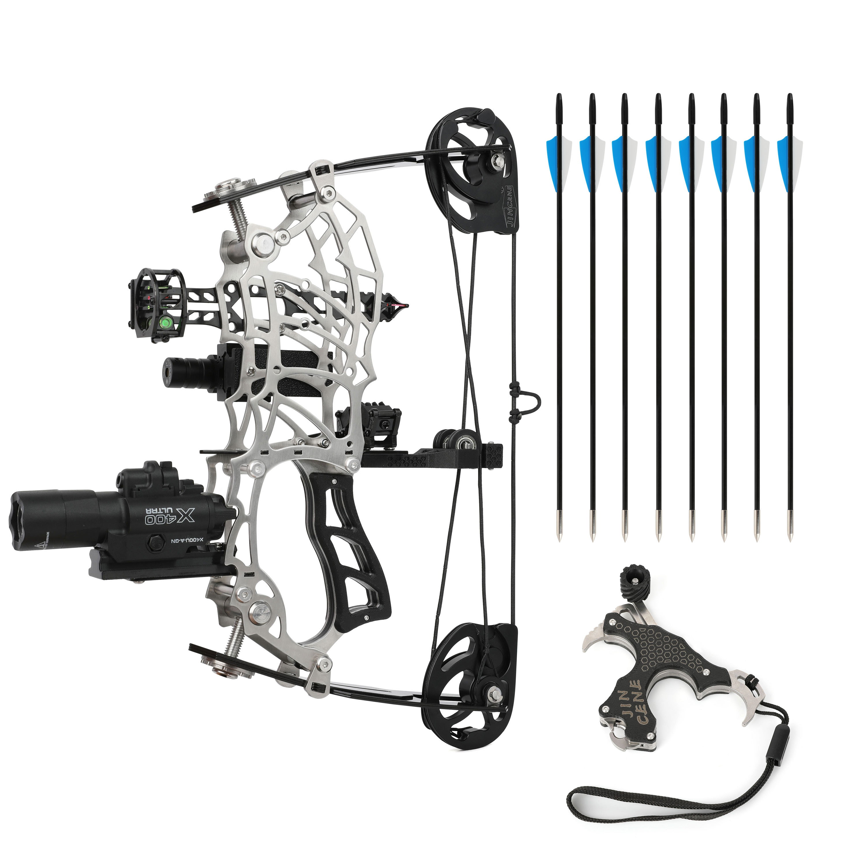 15-32 lbs Adjustable Mini Compound Bow Arrow Set Archery Target Shooting