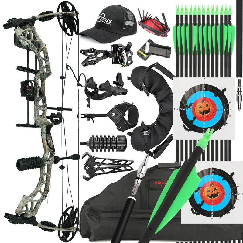 Compound Bow and Arrows Kit Hunting 30-70lbs