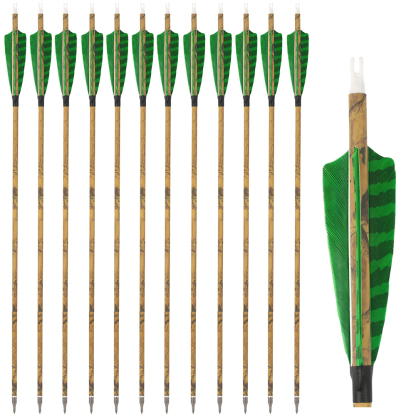 30 Inch Carbon Archery Arrows 6 12 Pack 500 Spine 4 Inch Feathers
