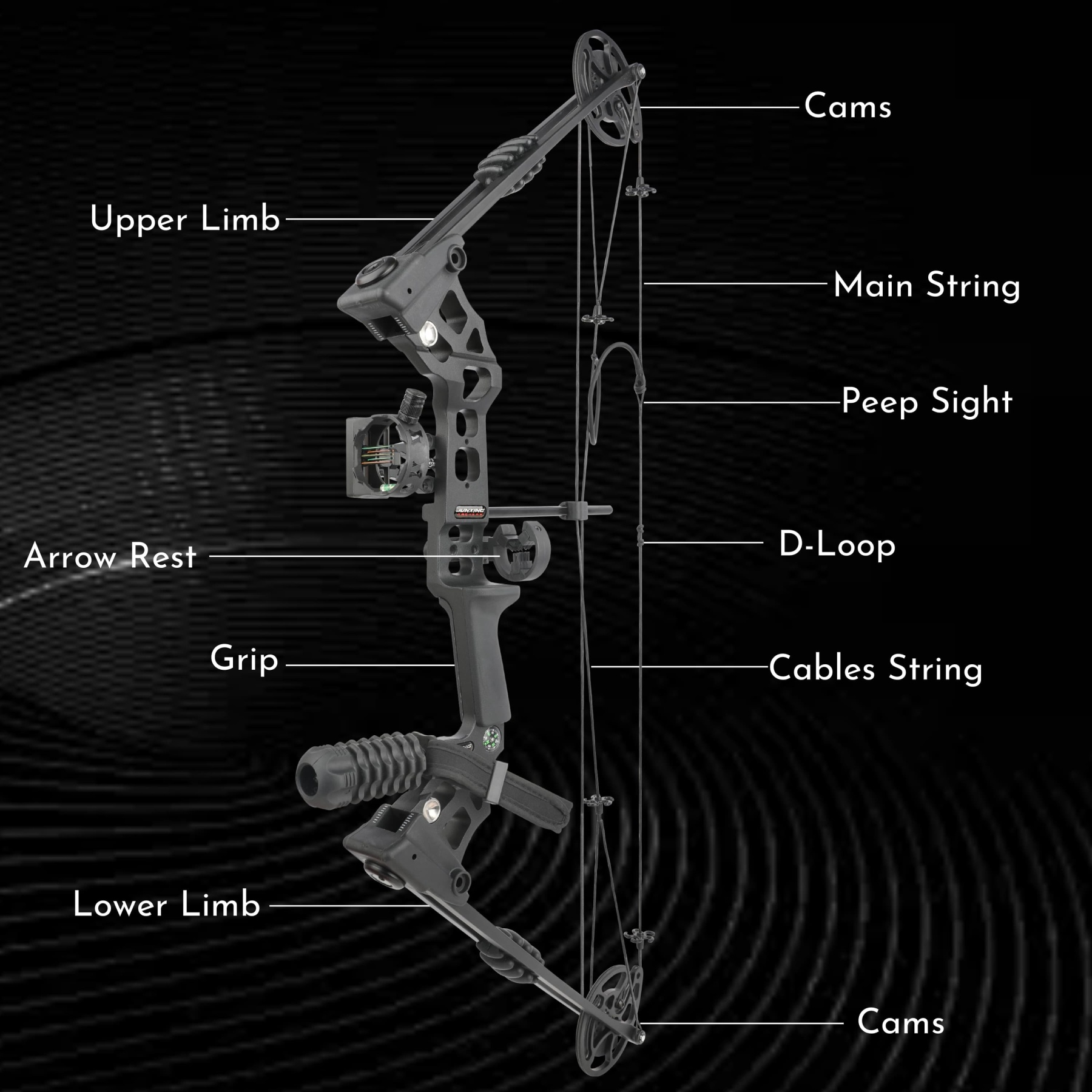 L/RH 20-70 lbs Compound Bow Set Archery Arrow IBO320 FPS