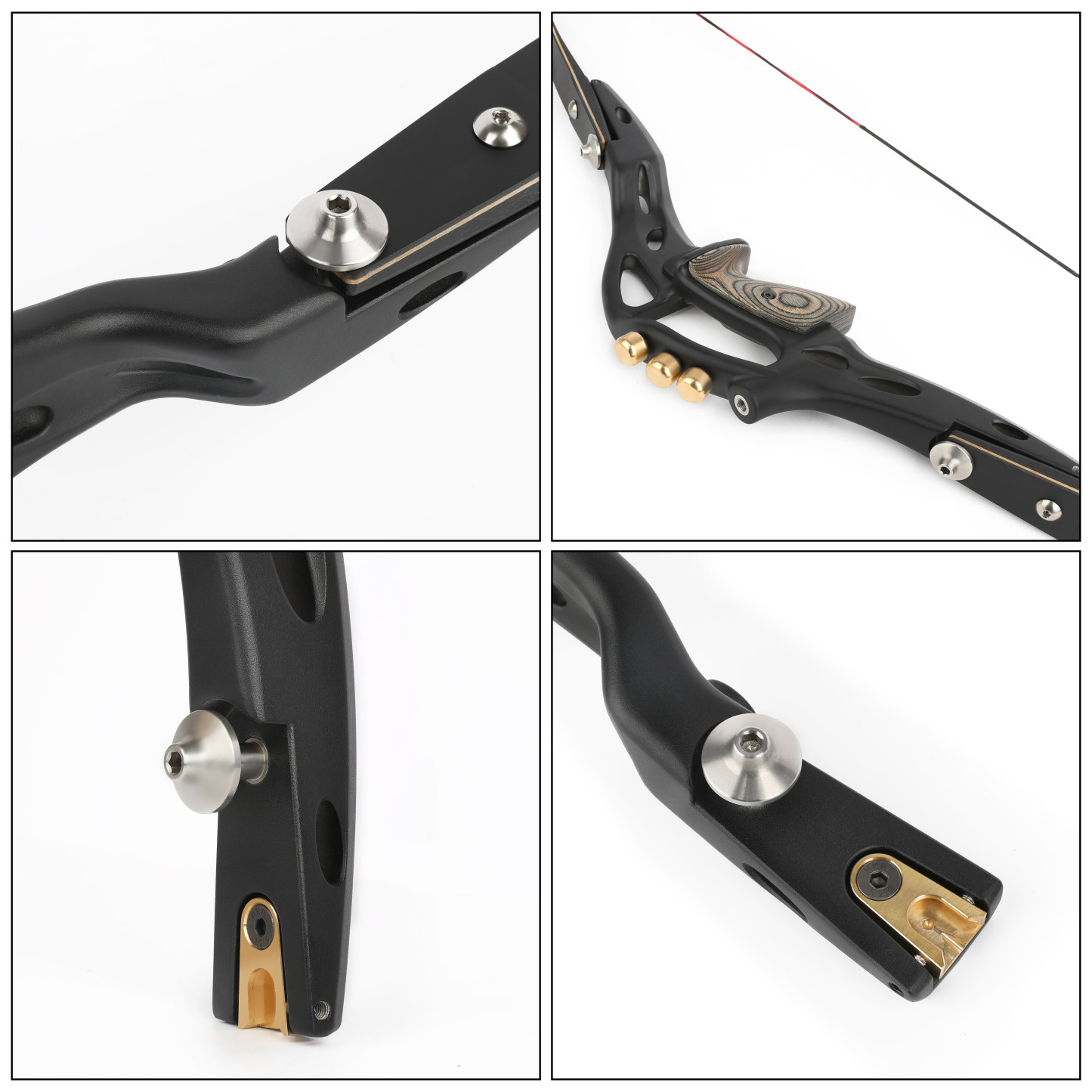 ILF Recurve Bow 20-50lbs Bamboo Limbs Alloy Riser Target Archery