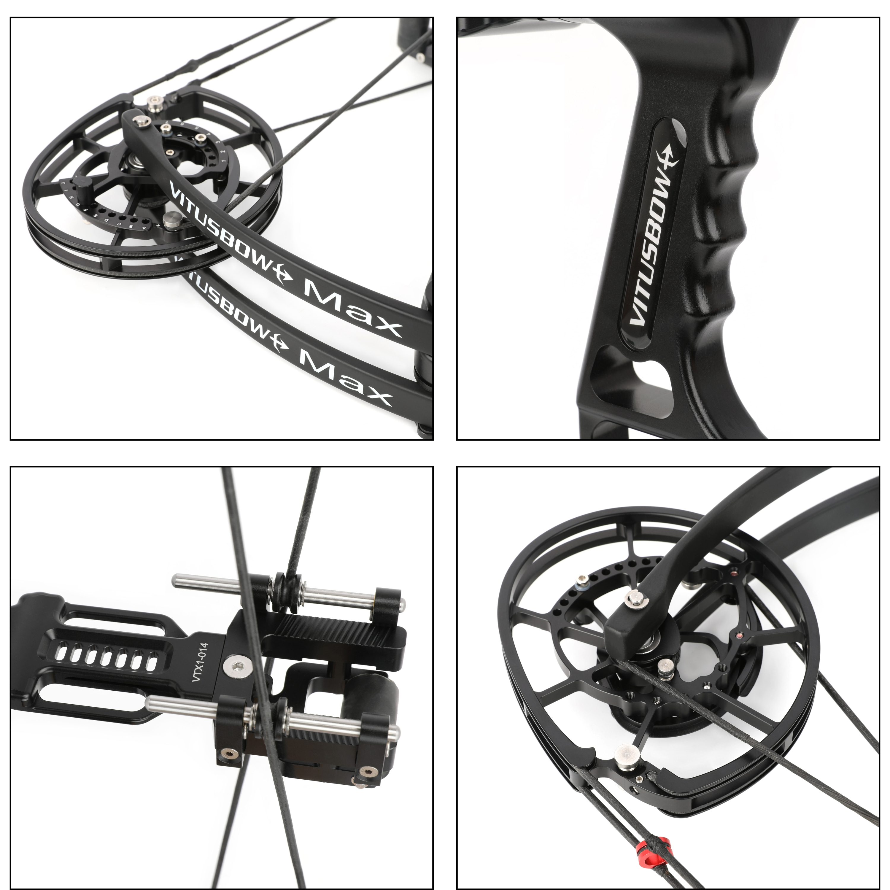 Dual Use Compound Bow 30-80lbs Arrow Steel Ball 340FPS