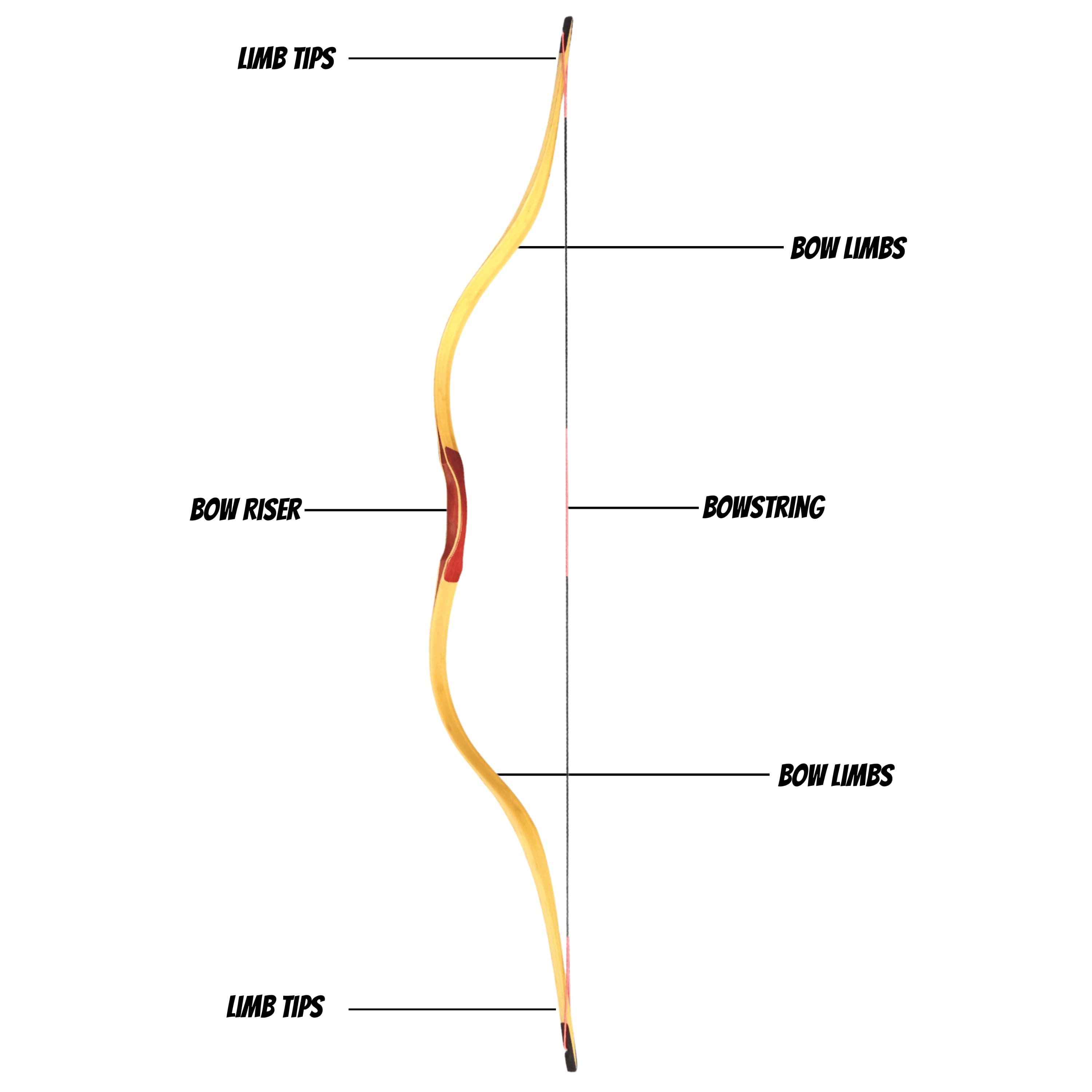 Traditional Bow Kit Archery 15-50lbs LongBow Hunting