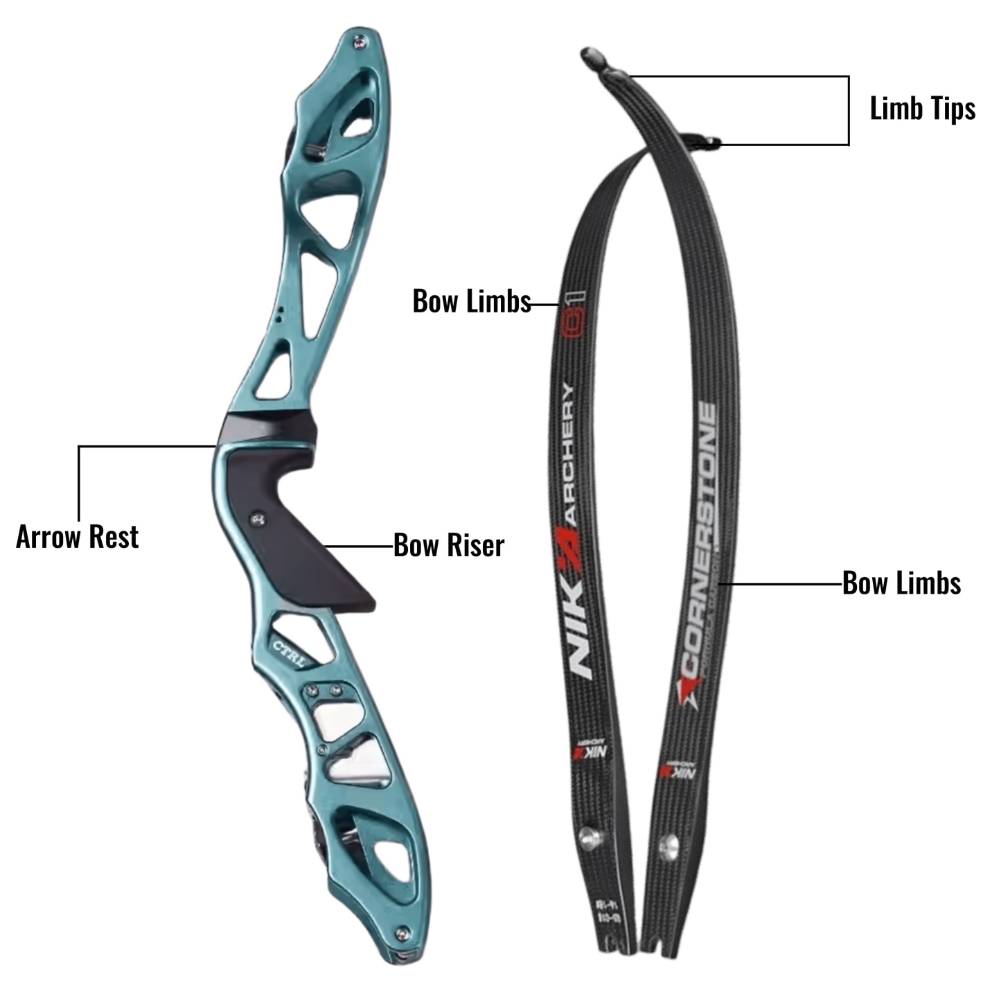 16-56lbs ILF Recurve Bow Kit Takedown Hunting Bow