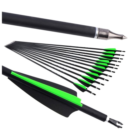 Archery Carbon Arrows SP500 Hunting Arrows 30" Target 12X