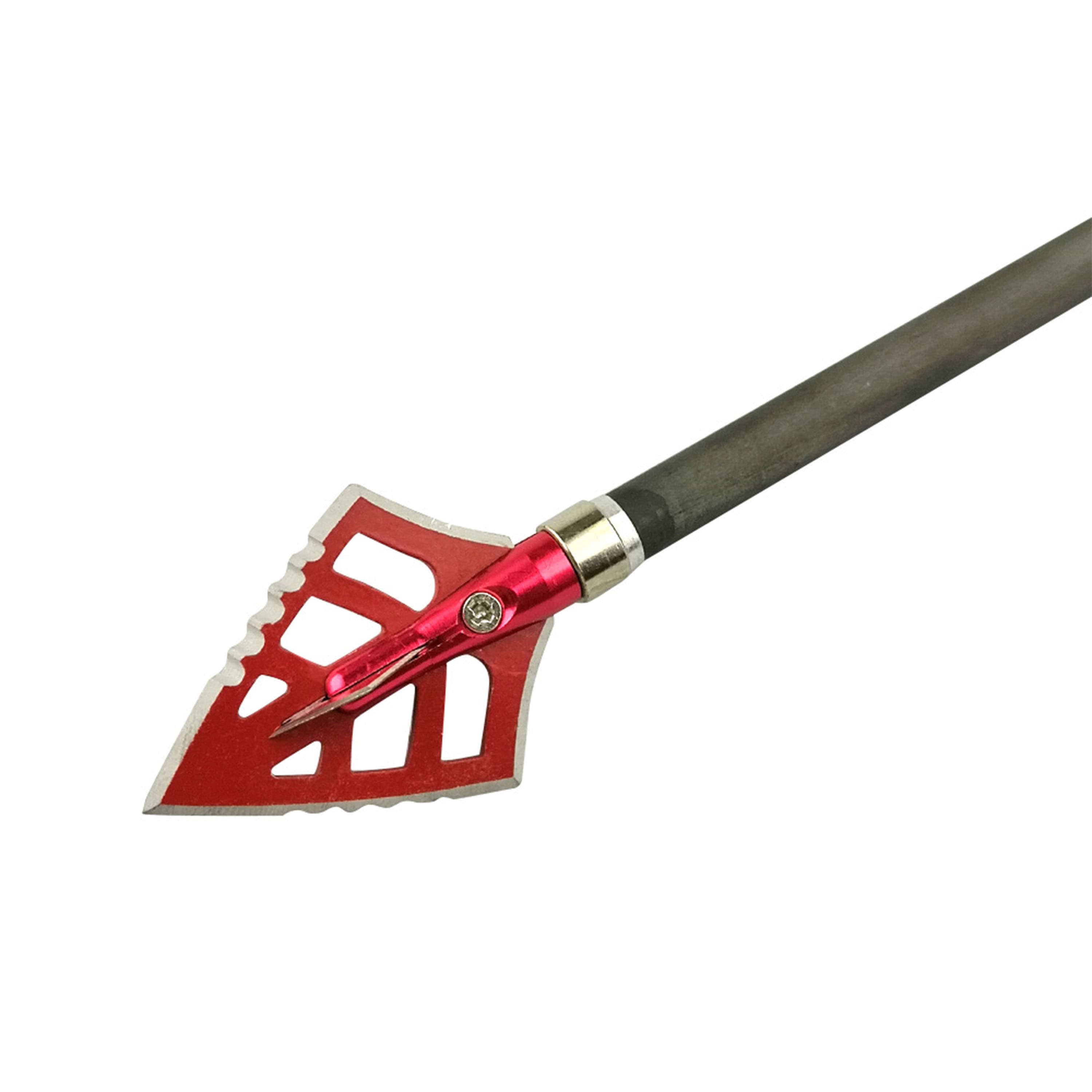 Archery Broadheads 125gr 4Blade Arrowheads Screw Tips Hunting