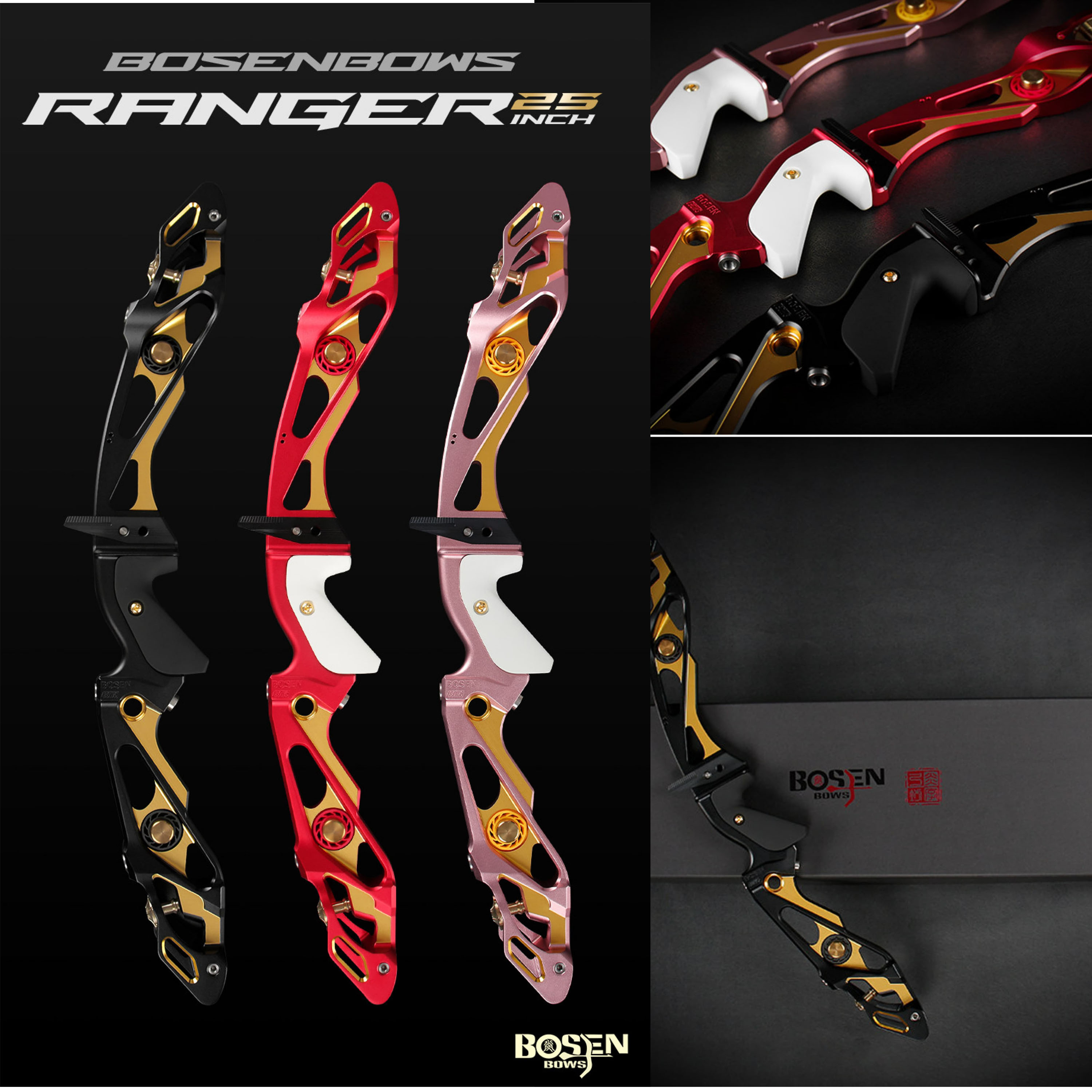 BOSEN 18-50bs Recurve Bow Kit Takedown Shooting Archery